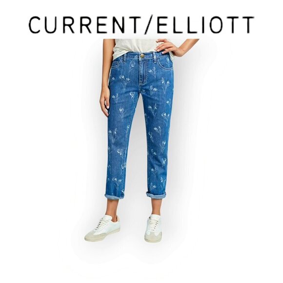 Current/Elliott Women's Relaxed Straight Jeans Size 27 - Picture 1 of 16